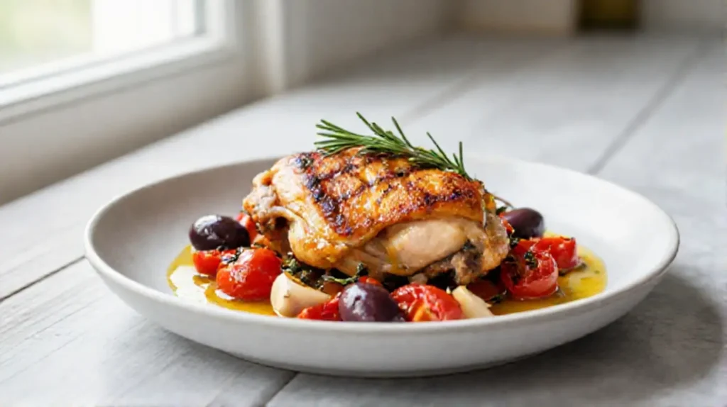 A visually stunning plate of Gordon Ramsay's chicken pilaf recipe, brimming with flavorful chicken, aromatic spices, and fluffy rice.