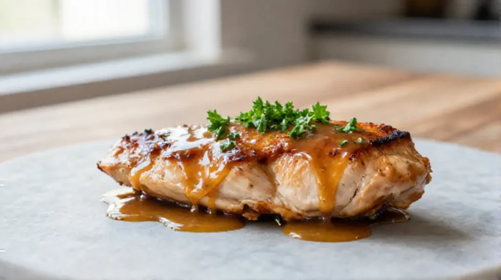 A visually stunning plate of Gordon Ramsay's chicken pilaf recipe, brimming with flavorful chicken, aromatic spices, and fluffy rice.