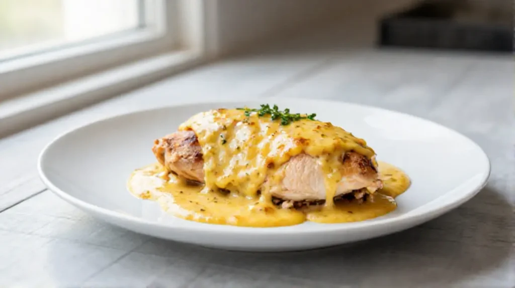 A visually stunning plate of Gordon Ramsay's chicken pilaf recipe, brimming with flavorful chicken, aromatic spices, and fluffy rice.