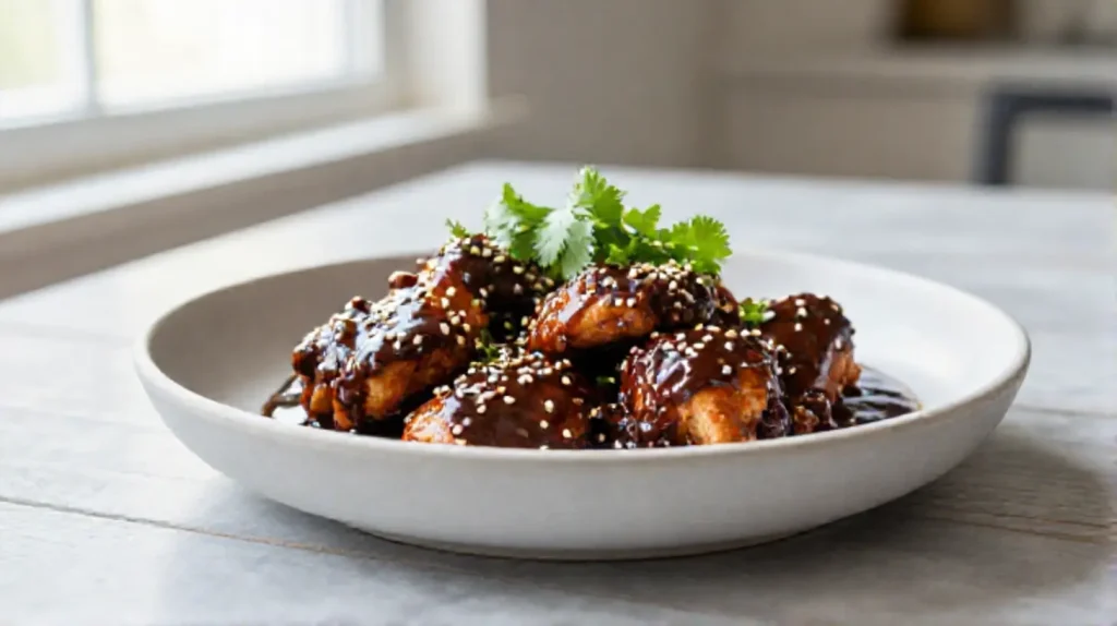 A visually stunning plate of Gordon Ramsay's chicken pilaf recipe, brimming with flavorful chicken, aromatic spices, and fluffy rice.